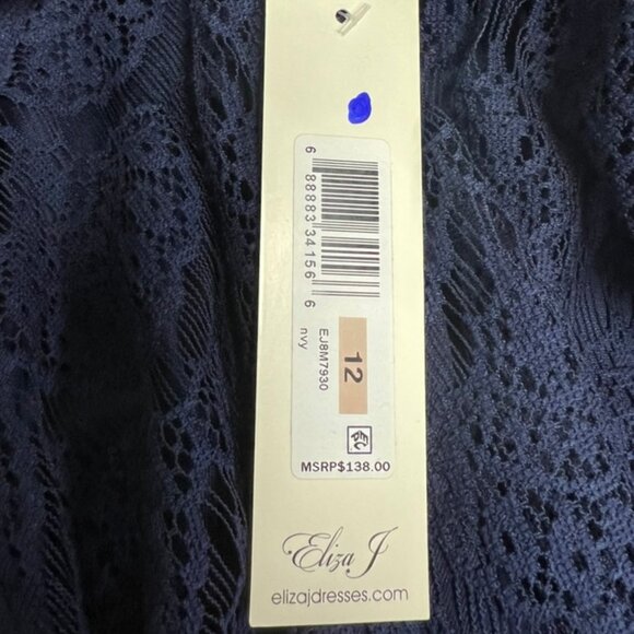 Navy Blue Lace Dress - Picture 7 of 7